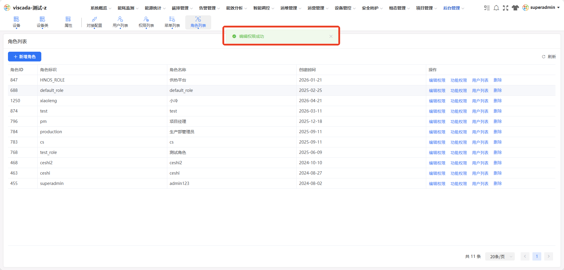 编辑权限成功提示